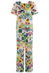 Floral Fiesta Crew Neck Top & Trouser Set