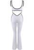 Cut Out Push Up Unitard With Contrast Edge