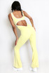 Cut Out Push Up Unitard With Contrast Edge