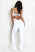 Cut Out Push Up Unitard With Contrast Edge