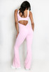 Cut Out Push Up Unitard With Contrast Edge