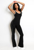 Cut Out Push Up Unitard With Contrast Edge
