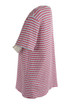 Striped Woven Short Sleeve Top And Trouser Set