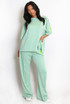 Slogan Tag T-Shirt and Trouser Set