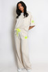Slogan Tag T-Shirt and Trouser Set