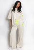 Slogan Tag T-Shirt and Trouser Set