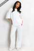 Slogan Tag T-Shirt and Trouser Set