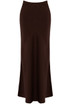 Satin Bias Cut Flowing Maxi Skirt