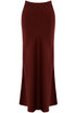 Satin Bias Cut Flowing Maxi Skirt