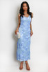 Floral Lace Lined Cami Midi Dress