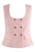 Square Neck Double Breasted Waistcoat