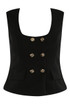 Square Neck Double Breasted Waistcoat