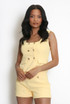 Square Neck Double Breasted Waistcoat