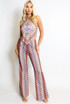 Wavy Halter Neck Dip Top & Trousers Set