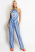 Wavy Halter Neck Dip Top & Trousers Set