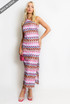 One Shoulder Knit Maxi Dress