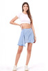 Pleated Denim Skirts