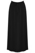 Pleated Chiffon Maxi Skirt