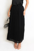 Pleated Chiffon Maxi Skirt