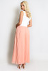 Pleated Chiffon Maxi Skirt