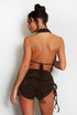 Starfish Halter-neck Top And Shorts Set