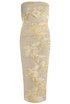 Bandeau Floral Lace Midi Dress