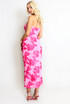 Bandeau Floral Lace Midi Dress