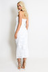 Bandeau Floral Lace Midi Dress