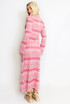 Wavy Layers Ring Neck Maxi Dress