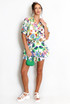 Floral Short Sleeve Blouse And Flowing Shorts Set
