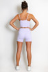 Active Strappy Crop Top And Shorts Set