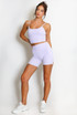 Active Strappy Crop Top And Shorts Set