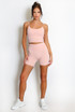 Active Strappy Crop Top And Shorts Set