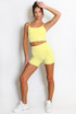 Active Strappy Crop Top And Shorts Set