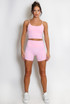 Active Strappy Crop Top And Shorts Set
