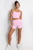 Active Strappy Crop Top And Shorts Set