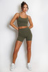 Active Strappy Crop Top And Shorts Set