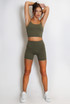 Active Strappy Crop Top And Shorts Set