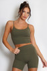 Active Strappy Crop Top And Shorts Set