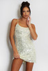 Cut Out Back Sequin Mini Dress