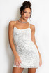 Cut Out Back Sequin Mini Dress