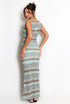 Zig Zag V Neck Top And Maxi Skirt Set