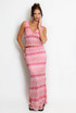 Zig Zag V Neck Top And Maxi Skirt Set