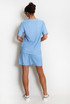 Textured Crew Neck T Shirt & Shorts Set