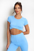 Twist Front Gym Crop Top
