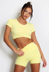 Twist Front Gym Crop Top