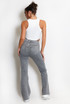 Grey Wash Flare Leg Jeans