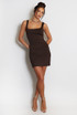 Square Neck Basic Mini Dress