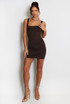 Square Neck Basic Mini Dress