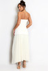 Chiffon Pleated Bandeau Maxi Dress